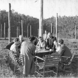 Scientists at radio astronomy field station, Hornsby, c. 1950