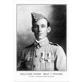 King's Prize Winner: Sergeant S Edwards, 1st Battalion, Australian Rifle Regiment