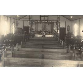 Interior of original Hornsby Baptist Church