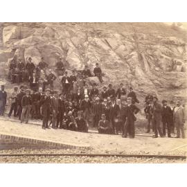 Employees of Union Bridge Company at Brooklyn - First Hawkesbury River Railway Bridge