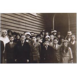Bill May's first Communion, St. Mary's Church. Brooklyn 1930s
