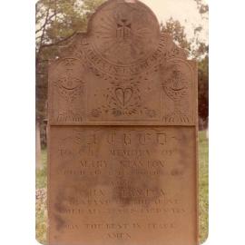Tombstone of Mary and John Stanton