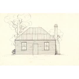 Drawing of Shield's house, Goodlands Avenue, Thornleigh