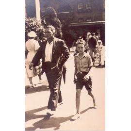 Walter Hazlewood and son Ian