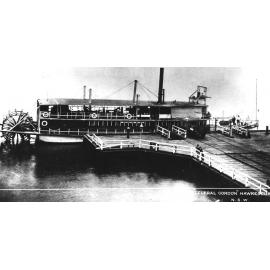 General Gordon paddle steamer, Hawkesbury River, c. 1886