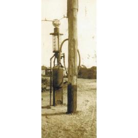 Petrol pump at Foster's Store, Berowra, 1920s