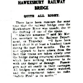 Hawkesbury Railway Bridge Quite All Right