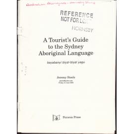Australian Aborigines Hornsby Shire A Tourists Guide to the Sydney Aboriginal Language