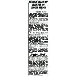 Death of Jimmy Bancks