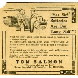 Tom Salmon, Battery Specialists