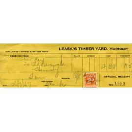 Leask's Timber Yard.