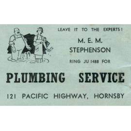 M. E. M. Stephenson Plumbing Service