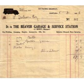 Beaver Garage and Service Station, Waitara