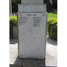 BEROWRA WAR MEMORIAL - WW2 (panel 2)