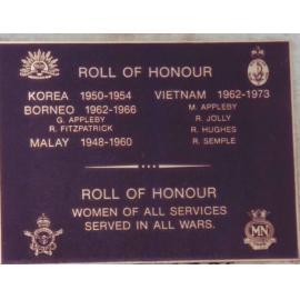 Glenorie War Memorial - Other Conflicts