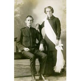 Studio portrait of Harry and Margaret Pettet 1913