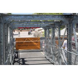 Hornsby footbridge construction