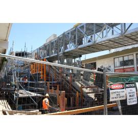 Hornsby footbridge construction