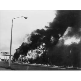 Fire at Hornsby Fire Station, 1971