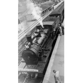 Steam Locomotive 2705 at Hornsby, 1958
