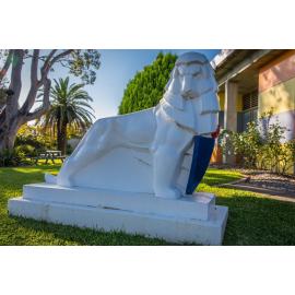 Lion statute at Hornsby Ku-Ring-gai Hospital