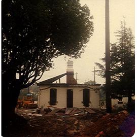 Thornleigh Stationmasters House during demolition