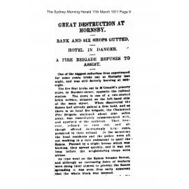 Fire in Burdett (now Coronation) Street, 1911