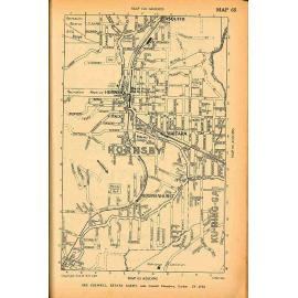 Street map of Asquith and Hornsby, 1951