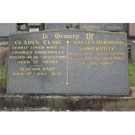 Headstone of Charles and Gladys Somerville