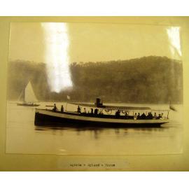 The Ageria launch belonging to the Ryland & Morse Bridge Building Company