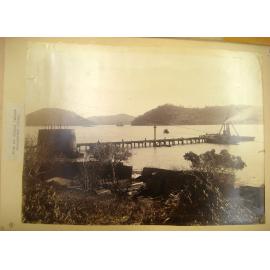 Dock at Dangar Island - First Hawkesbury River Railway Bridge