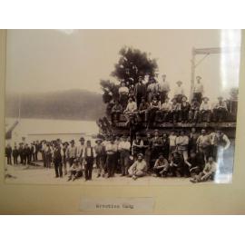 Erection gang - First Hawkesbury River Railway Bridge