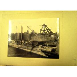 Construction site - First Hawkesbury River Railway Bridge