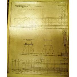 Technical drawing for the spans on the First Hawkesbury River Railway Bridge 