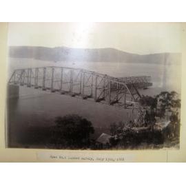 Span number 1 landed safely on the piers of the First Hawkesbury River Railway Bridge