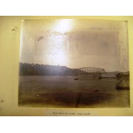 Span number 1 on rocks, July 12, 1888 - First Hawkesbury River Railway Bridge