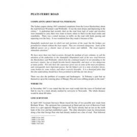 The building of the original Peats Ferry Road