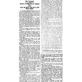Report into the Inquest on the death of Albert Gordon Pettet