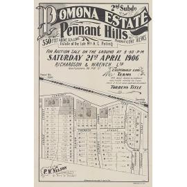 Pomona Estate, 2nd subdivision - Pennant Hills