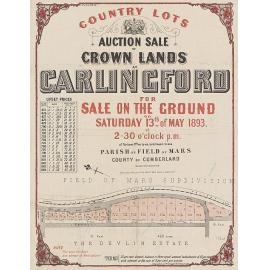 Carlingford -  Crown Land auction 