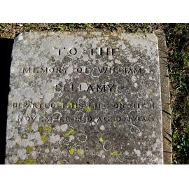 Headstone of William Bellamy
