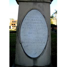 Headstone of Eleanor and Andrew Murray