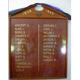 Honour Board at the Cowan Community Centre