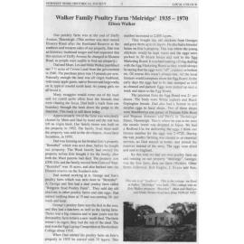Early History of Westleigh - The Walker Family Poultry Farm