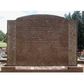 McCloy family headtone