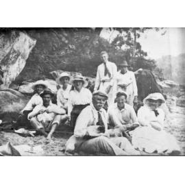 Tourists at Waratah Bay - Cowan Creek