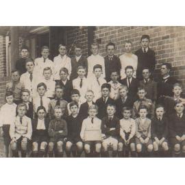 Hornsby Public School with future Jockey Billy Cook 5th from, right front row 1921
