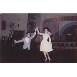 Barrie Roache dancing with Carla Godfrey at the Pacific Cabaret