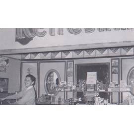 Carla Godfrey at the Pacific Cabaret refreshment bar