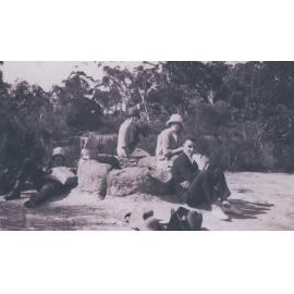 Picnic at the natural rock basin, Cowan